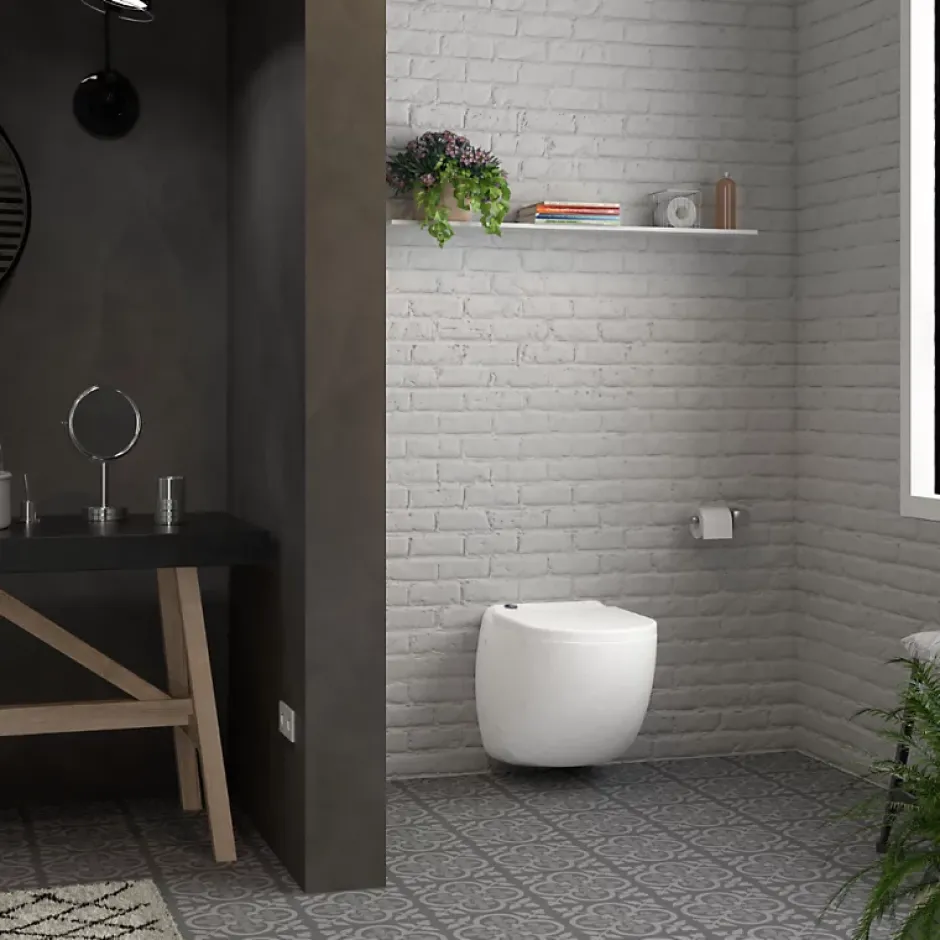 Watermatic WC broyeur suspendu W40SP Silence avec abattant* Wc Chimique Et Broyeur
