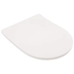 Schulte Wc Déclipsable -avec Frein De Chute - Lunette Et Couvercle - Duroplast - Blanc* Abattant Wc