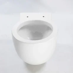 Rue Du Bain WC Suspendu Compact Avec Abattant Céramique Blanc - 50x41 cm - Charm