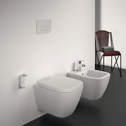 Ideal Standard WC suspendu compact sans bride I.Life S RimLS+ avec abattant frein de chute* Wc Suspendu
