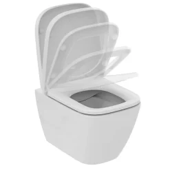 Ideal Standard WC suspendu compact sans bride I.Life S RimLS+ avec abattant frein de chute* Wc Suspendu