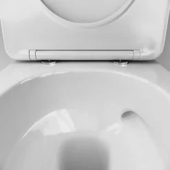 Am.Pm Europe WC suspendu céramique sans bride cuvette WC suspendu sans bord AquaSpin abattant amov. frein chute softclose, blanc AM.PM Like