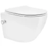 Luxebath WC suspendu sans rebord nano revêtement fonction bidet blanc céramique* Wc Suspendu