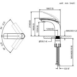 Homelody 2x Robinets Salle de Bain Mitigeur de Lavabo en Laiton de Qualité Blanc Chromé Robinetterie pour Lavabo Hauteur sous Bec 125mm