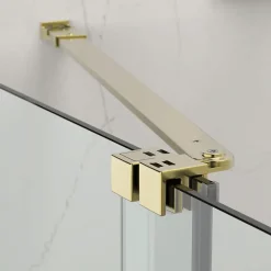 Swiss Aqua Technologies X-MOTION Porte de douche 110x200cm Coulissante, anticalcaire avec profilé Or brillant (SATBWIXM110NIKAZ)* Porte De Douche