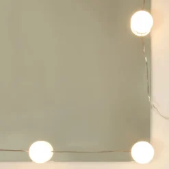 zmh Armoire à miroir avec LED Sonoma gris 90x31,5x62 cm