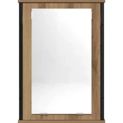 zmh Armoire à miroir de salle de bain chêne artisanal 42x12x60 cm