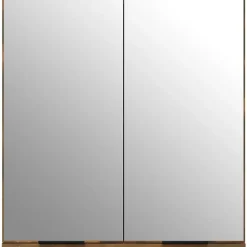 zmh Armoire à miroir de salle de bain Chêne fumé 64x20x67 cm* Meuble Wc