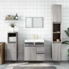 zmh Armoire de bain sonoma gris 65x33x60 cm bois d'ingénierie