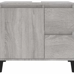 zmh Armoire de bain sonoma gris 65x33x60 cm bois d'ingénierie
