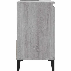 zmh Armoire de bain sonoma gris 65x33x60 cm bois d'ingénierie