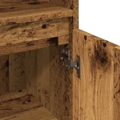 zmh Armoire de salle de bain vieux bois 30x30x100cm bois ingénierie