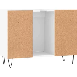 zmh Armoire de salle de bain blanc 80x33x60 cm bois d'ingénierie* Meuble Wc