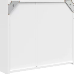 zmh Armoire de salle de bain à miroir avec LED blanc 60x13x52 cm