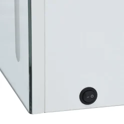 zmh Armoire de salle de bain à miroir LED 80x12,2x68 cm* Meuble Wc