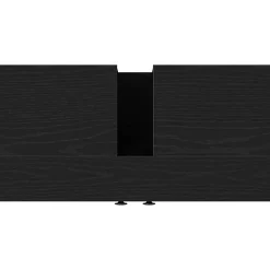zmh Armoire lavabo de salle de bain chêne noir 60x30x60 cm* Meuble Wc