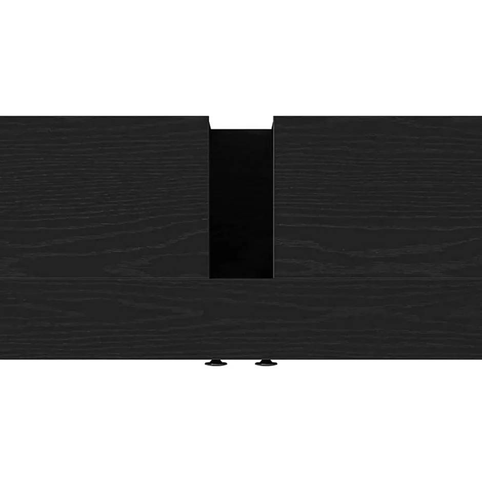 zmh Armoire lavabo de salle de bain chêne noir 60x30x60 cm* Meuble Wc