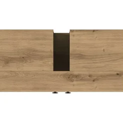 zmh Armoire lavabo de salle de bain chêne artisanal 60x30x60 cm