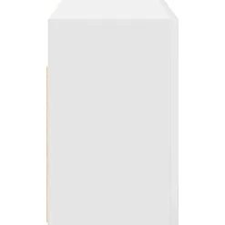 zmh Armoire murale de bain blanc 60x25x40 cm bois d'ingénierie* Meuble Wc
