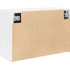 zmh Armoire murale de bain blanc 60x25x40 cm bois d'ingénierie* Meuble Wc