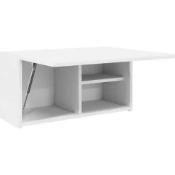 zmh Armoire murale de bain blanc 60x25x30 cm bois d'ingénierie* Meuble Wc