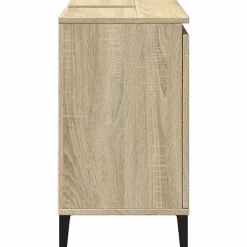 zmh Armoire salle de bain chêne sonoma 65x33x60 cm