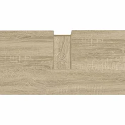 zmh Armoire salle de bain chêne sonoma 65x33x60 cm