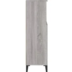 zmh Armoire salle de bain sonoma gris 30x30x100 cm