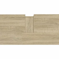 zmh Armoire salle de bain chêne sonoma 65x33x60 cm