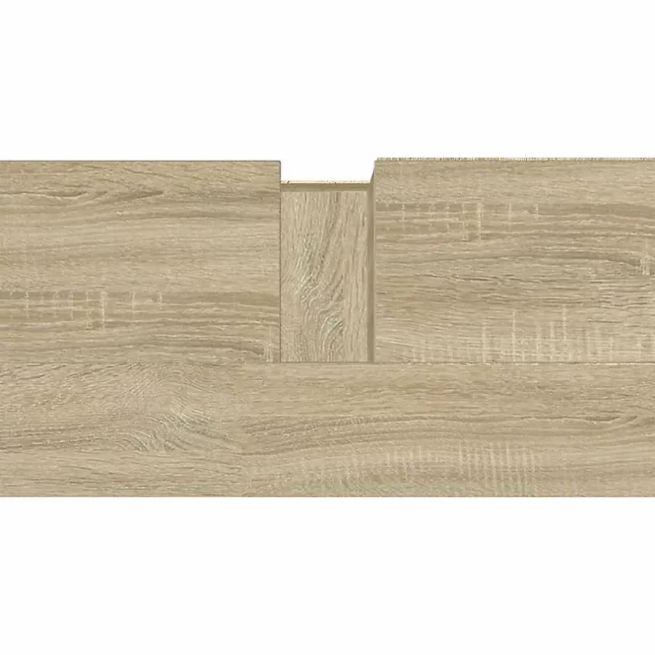 zmh Armoire salle de bain chêne sonoma 65x33x60 cm
