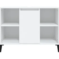 zmh Meuble d'évier blanc 80x33x60 cm bois d'ingénierie* Meuble Wc