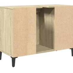 zmh Meuble d'évier chêne sonoma 80x33x60 cm bois d'ingénierie* Meuble Wc