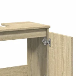 zmh Meuble d'évier chêne sonoma 58x33x60 cm bois d'ingénierie
