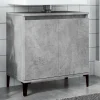 zmh Meuble d'évier gris béton 58x33x60 cm bois d'ingénierie