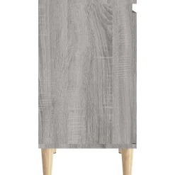 zmh Meuble d'évier sonoma gris 58x33x60 cm bois d'ingénierie